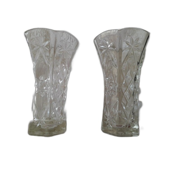 Anchor Hocking Flared Vases set of two - Picture 1 of 8